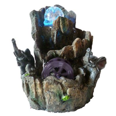 批發(fā)田園樹脂流水工擺件 營造室內假山流水噴泉水景的藝術與風水